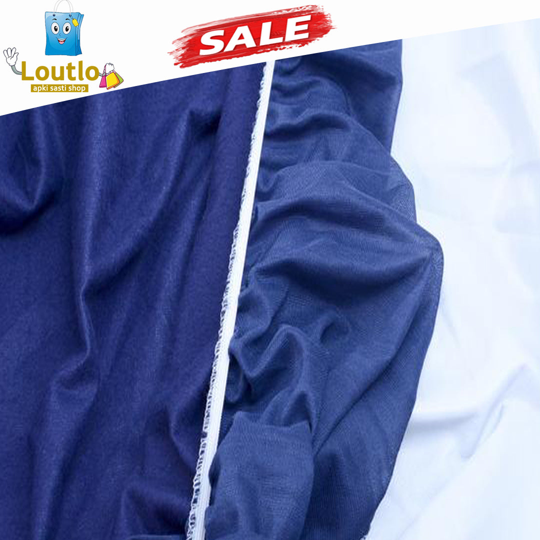 Terry Waterproof Mattress Cover - Navy Blue