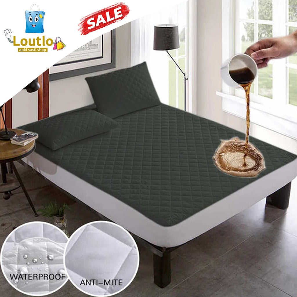 Soft Cotton Quilted 100% Waterproof Fitted Mattress Protector