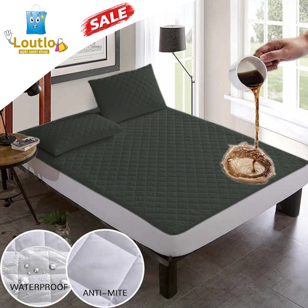 Soft Cotton Quilted 100% Waterproof Fitted Mattress Protector