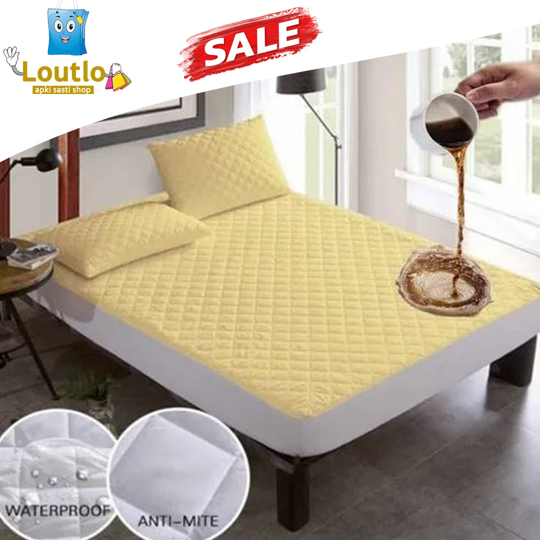 Soft Cotton Quilted 100% Waterproof Fitted Mattress Protector