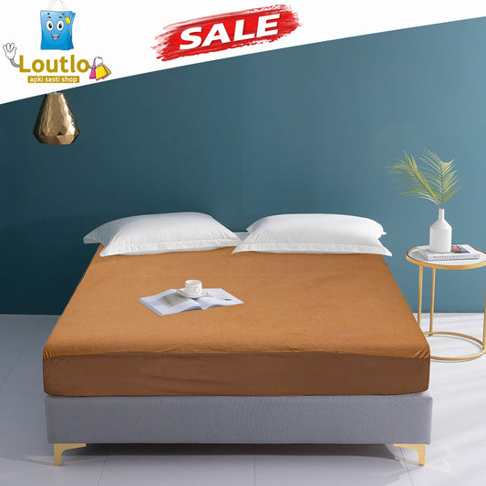 Terry Waterproof Mattress Cover - Copper