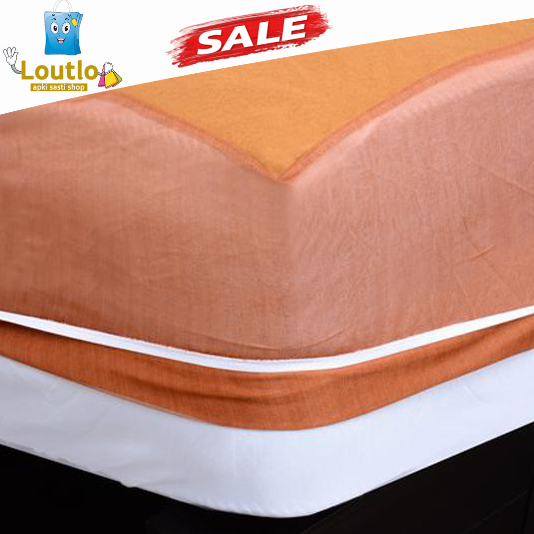Terry Waterproof Mattress Cover - Copper