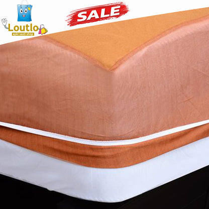 Terry Waterproof Mattress Cover - Copper