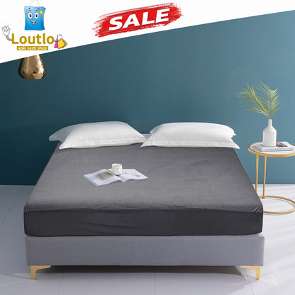 Terry Waterproof Mattress Cover - Grey