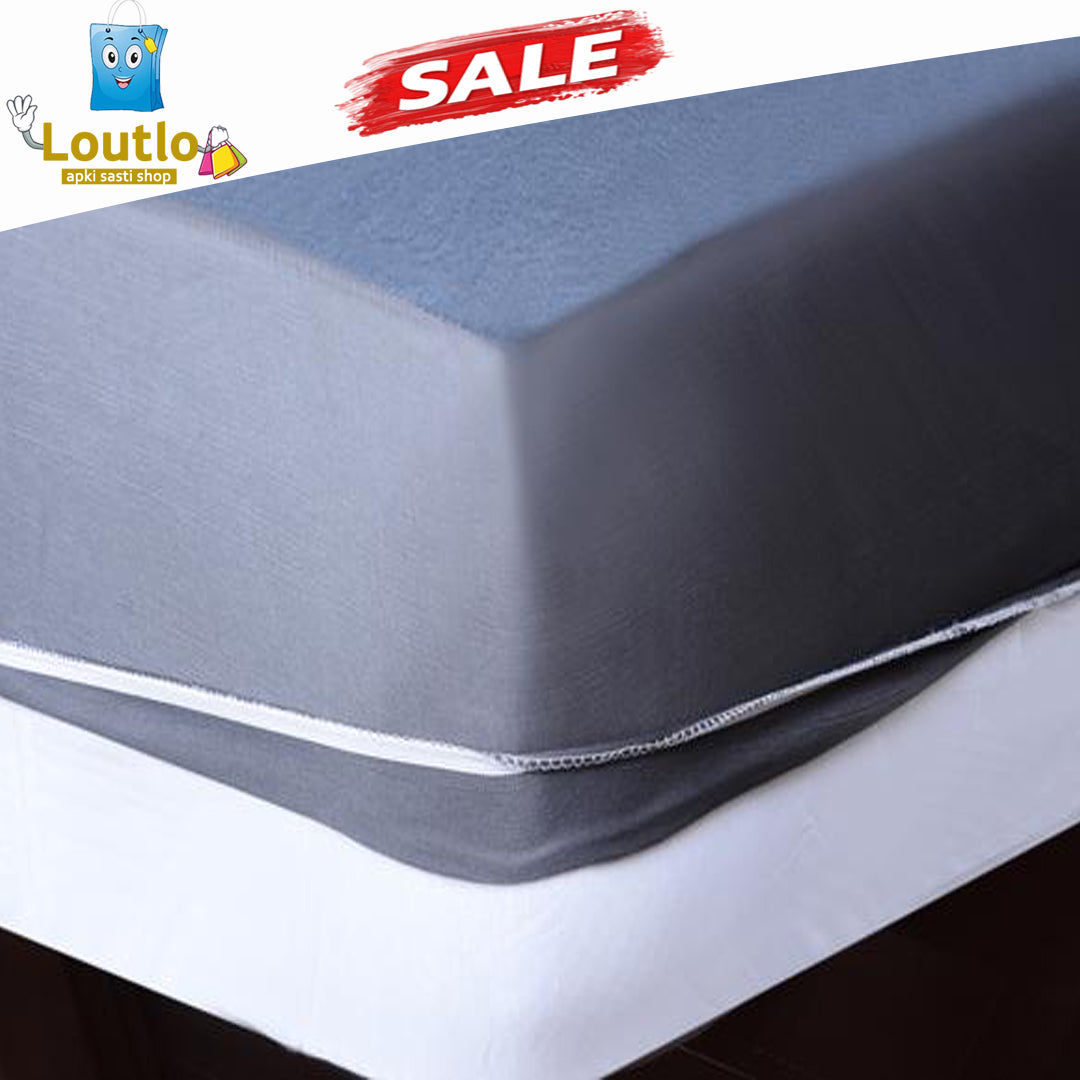 Terry Waterproof Mattress Cover - Grey